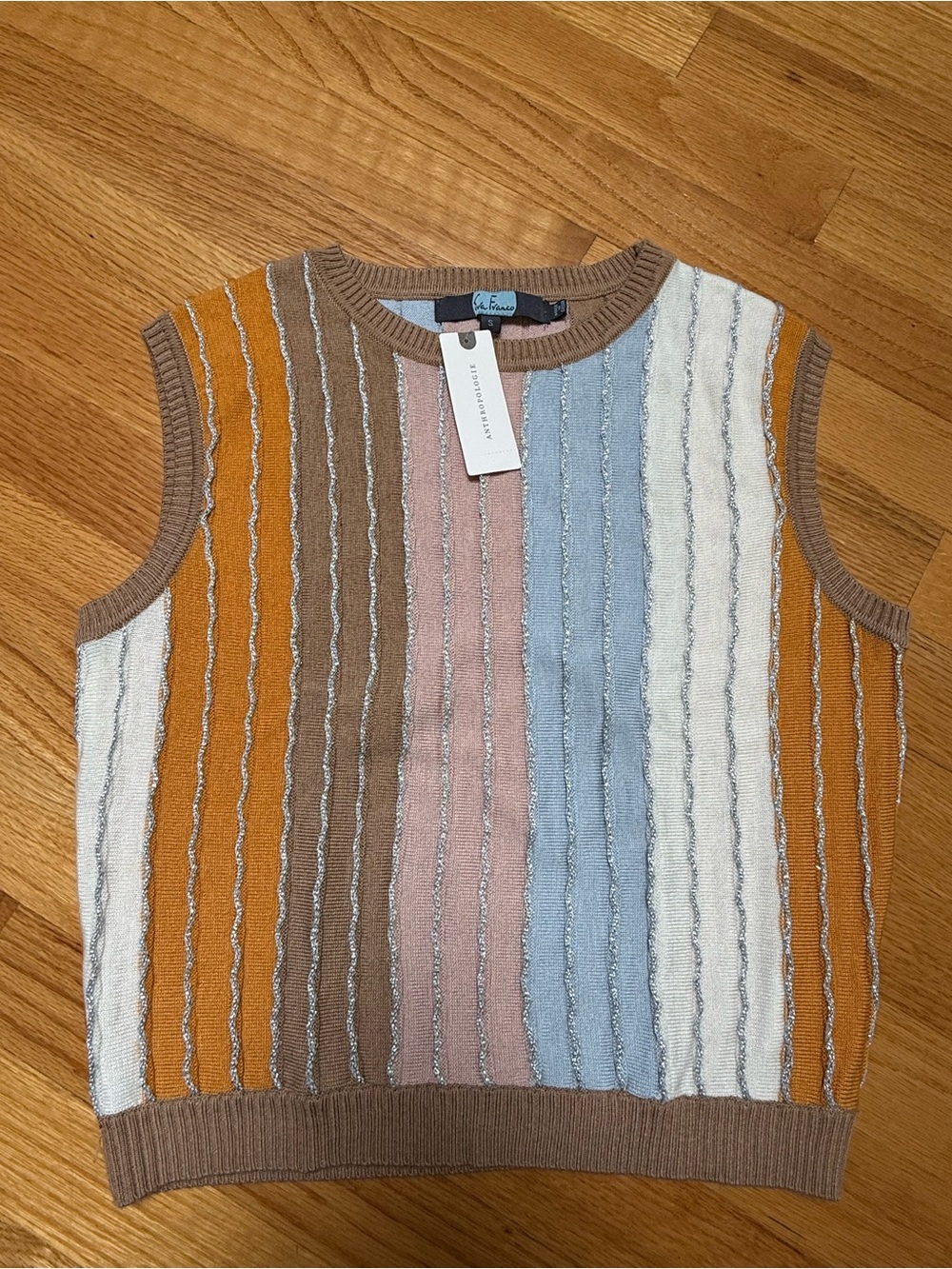 Anthropologie Eva Franco Sleeveless Crew Sweater vest